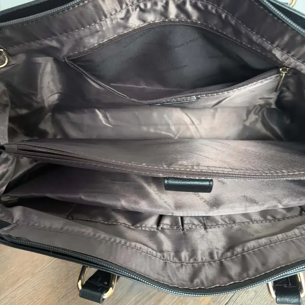 Lovelook 15.6” Shoulder Bag Work Purse~ Waterproof, Black~ Office Briefcase, Lap